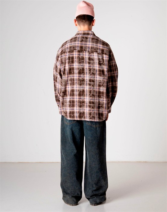  WBJong Check Skjorte - Brown/Check